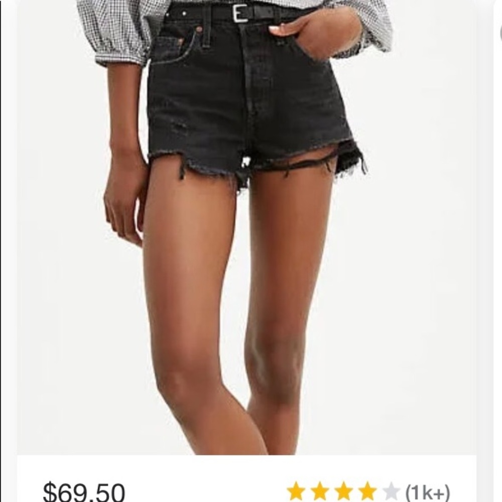 Levi’s 501 high rise shorts